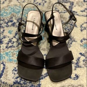 Unlisted dressy size 9 1/2 black heeled sandal